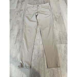 Lululemon Pants Mens 31x32 ABC Khaki Tan Chino Pants Warpstreme (Actual 32x32)